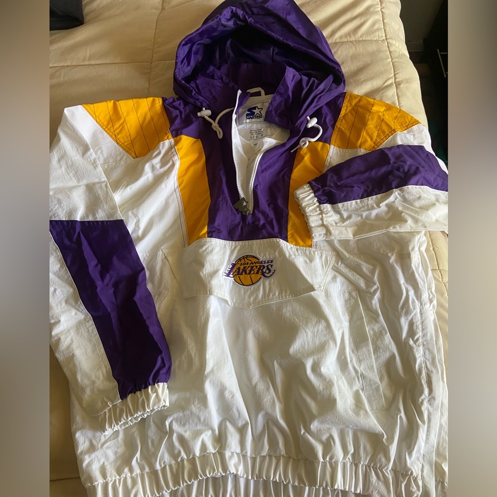 Weather resistant hoodie. Lakers. Never worn. Like new.